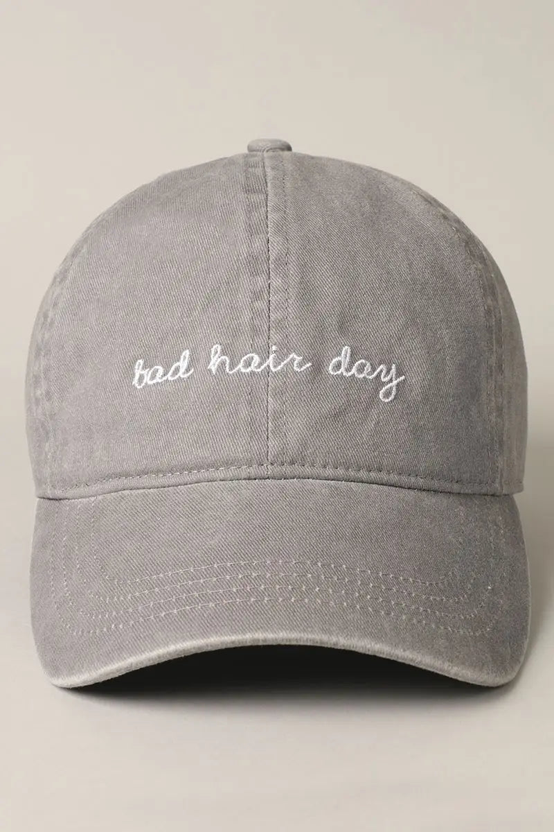 Bad Hair Day embroidered baseball hat