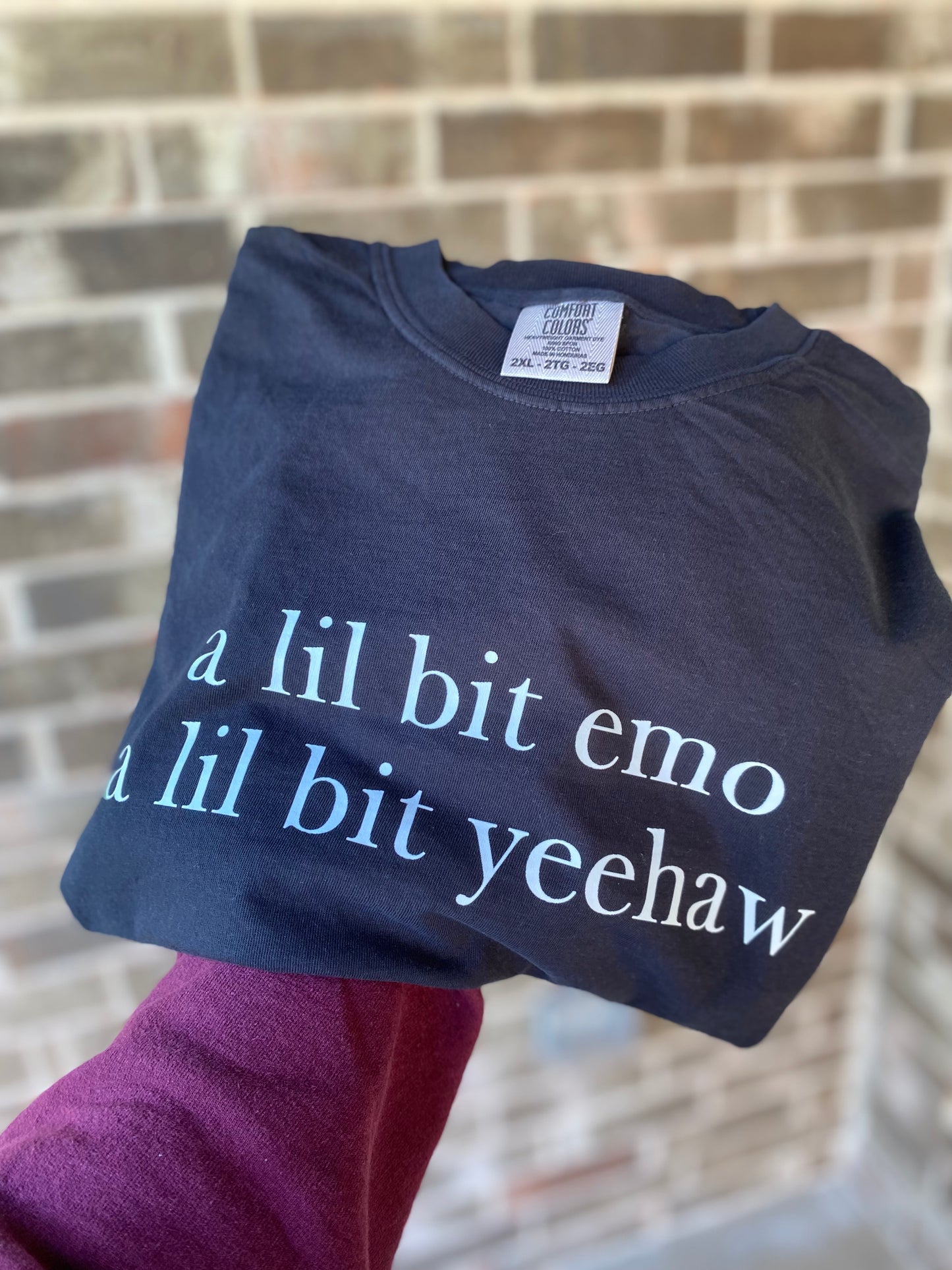 a lil bit emo a lil bit yeehaw t-shirt